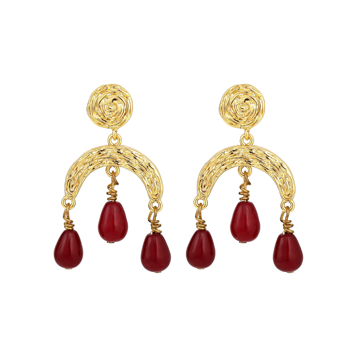 Saja tear drop ørering
