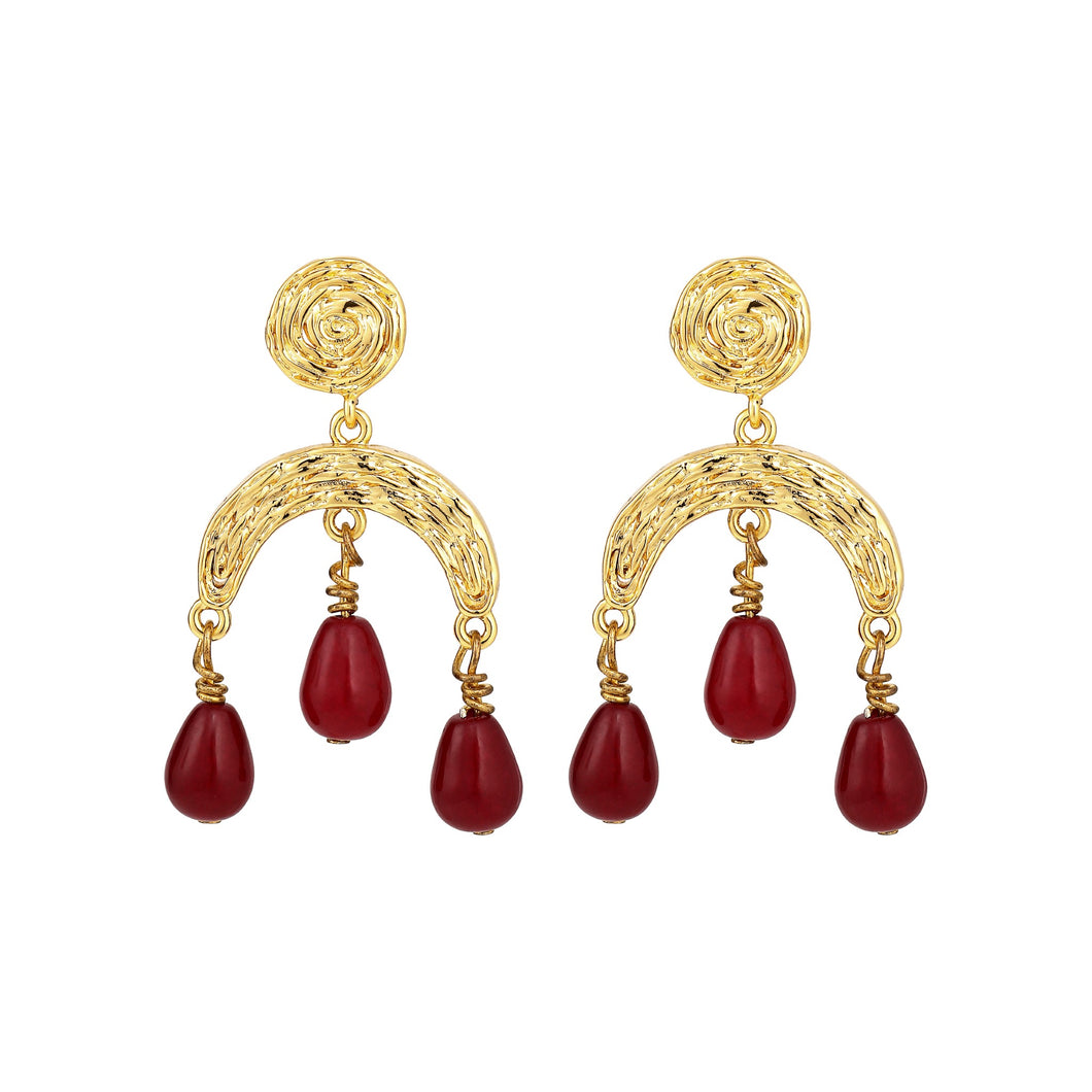 Saja tear drop ørering