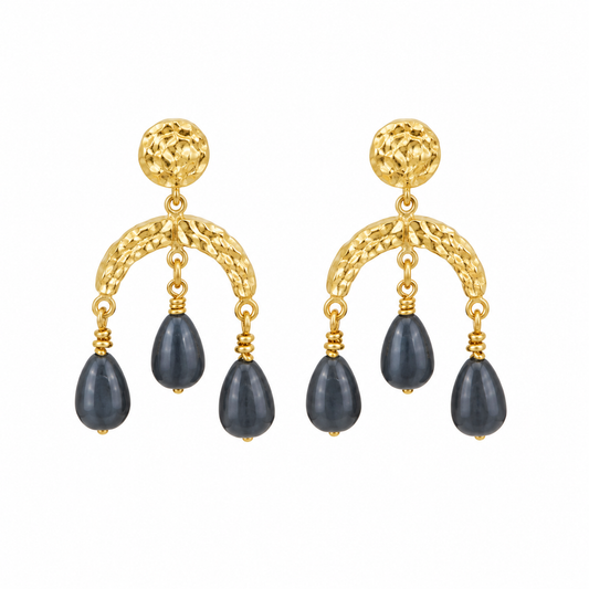 Saja tear drop ørering