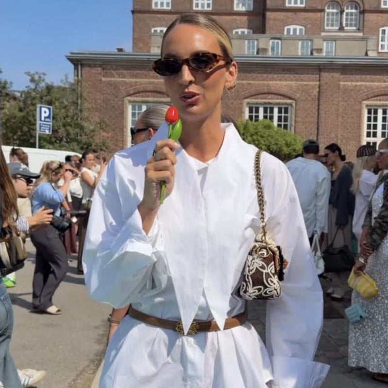 Brunt bælte til Copenhagen Fashion Week